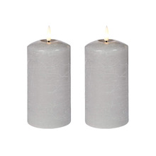 Remote LED Flameless Wax Pillars (Set of 2)